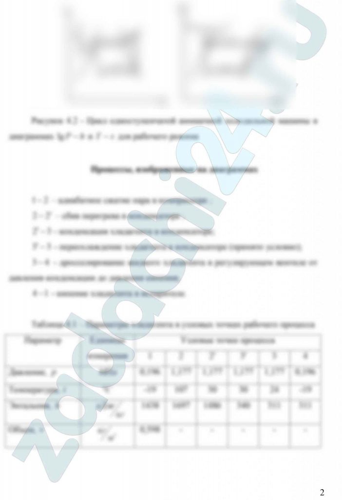 Аммиачный двухцилиндровый вертикальный компрессор простого действия имеет диаметр цилиндров 150 мм, ход поршня 150 мм и частоту вращения 400 об/мин. Вычислить холодопроизводительность этого компрессора при нормальных условиях, а также при рабочих условиях, когда аммиак кипит при р0=2 кгс/см², а конденсируется при рк=12 кгс/см².  Перед дросселированием производится переохлаждение жидкого аммиака на 6ºС