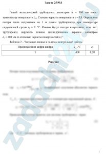 Голый металлический трубопровод диаметром d = 160 мм имеет температуру поверхности tст. Степень черноты поверхности ε = 0,8. Определить потери тепла излучением на 1 м длины трубопровода при температуре окружающей среды t0 = 0 °С. Каковы будут потери излучением, если этот трубопровод окружить тонким цилиндрическим экраном диаметром dэ = 200 мм со степенью черноты поверхностей εэ