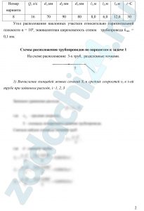 Гидравлический расчет короткого трубопровода Вода  из открытого резервуара, в котором поддерживается постоянный уровень воды,  вытекает в атмосферу через трубопровод переменного сечения (рис. 1). Угол  наклонного участка трубопровода относительно горизонтальной плоскости равен α